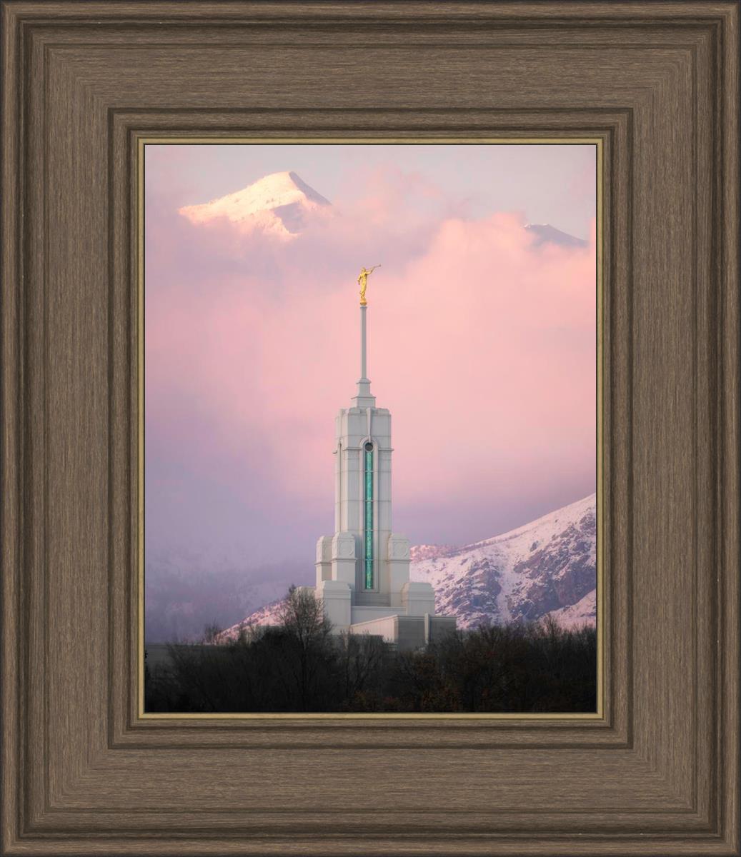 Mount Timpanogos Temple Winter Peaks