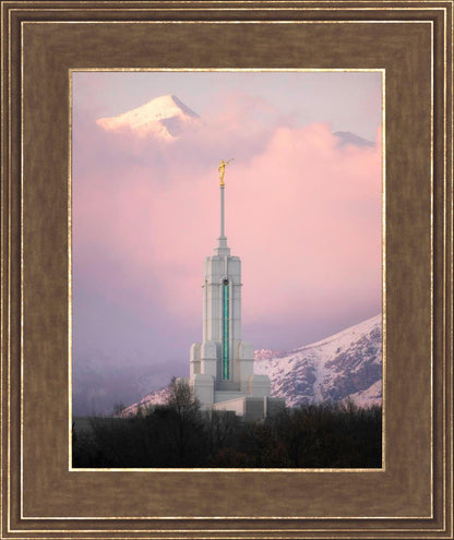 Mount Timpanogos Temple Winter Peaks