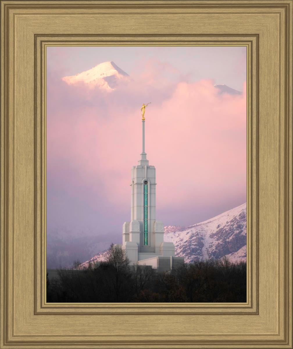 Mount Timpanogos Temple Winter Peaks