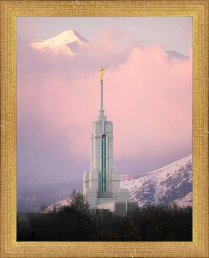 Mount Timpanogos Temple Winter Peaks