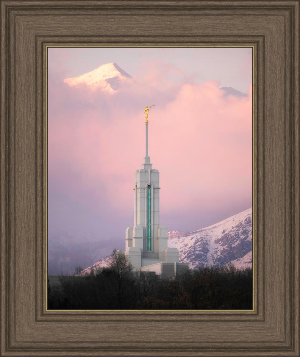 Mount Timpanogos Temple Winter Peaks