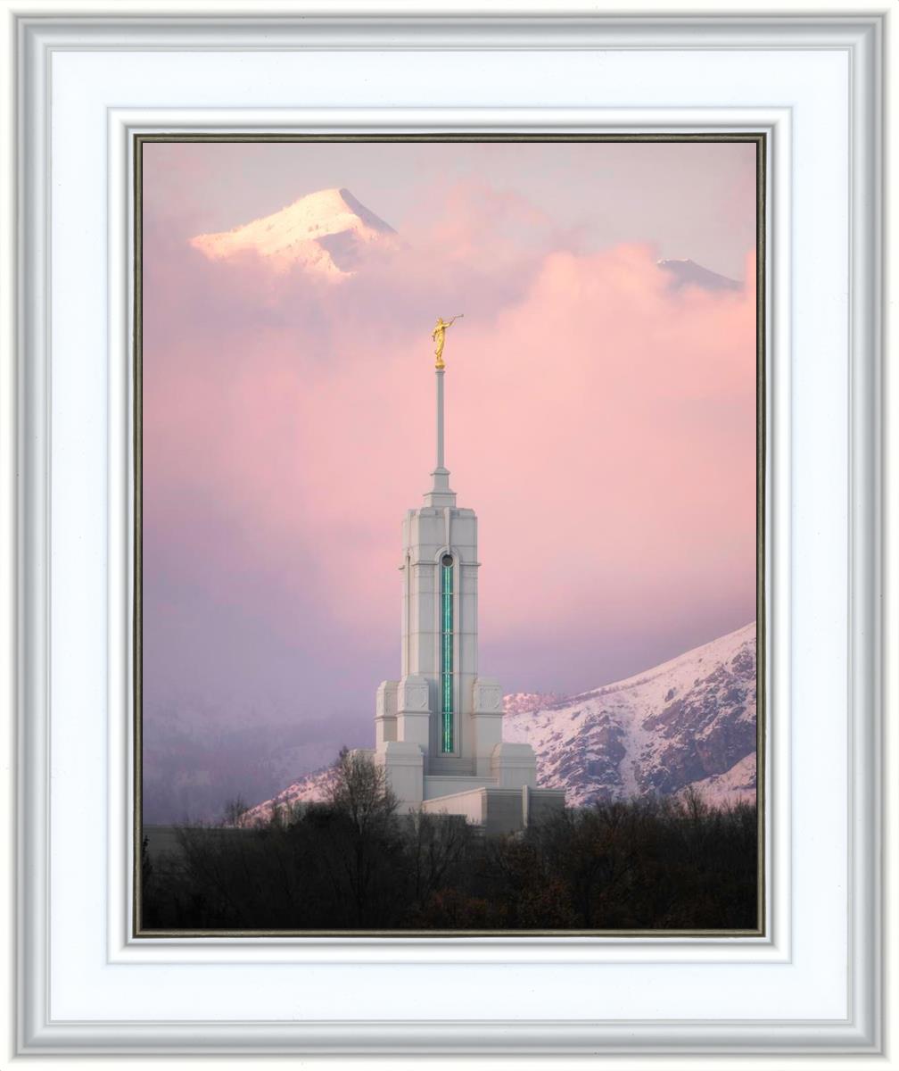 Mount Timpanogos Temple Winter Peaks