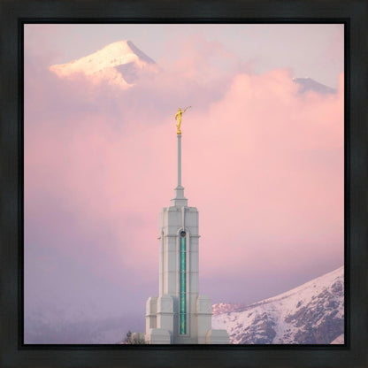 Mount Timpanogos Temple Winter Peaks