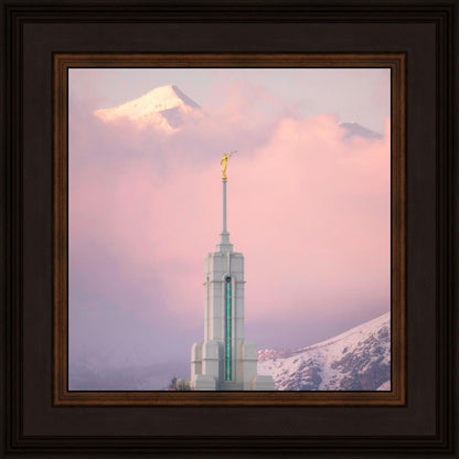 Mount Timpanogos Temple Winter Peaks