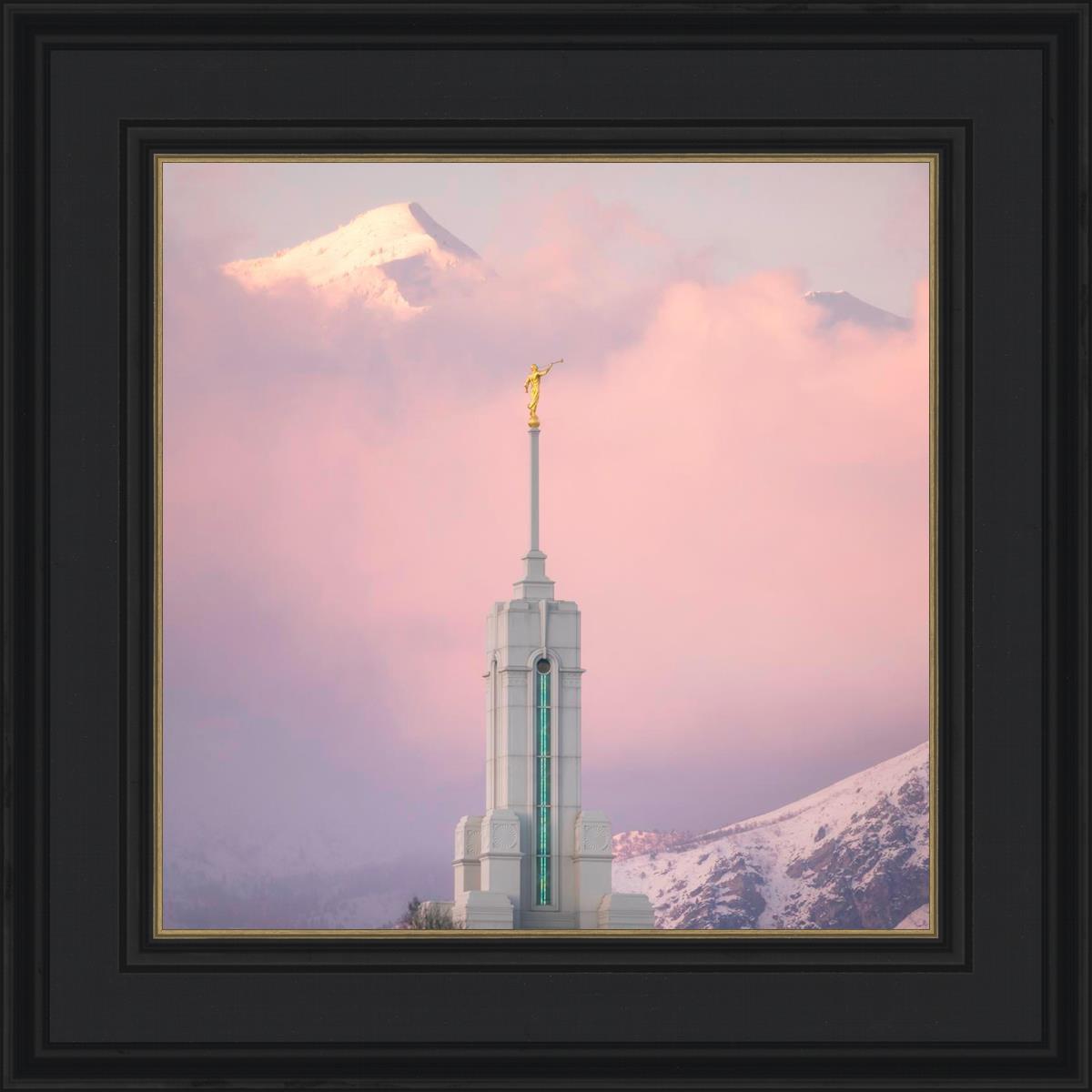 Mount Timpanogos Temple Winter Peaks