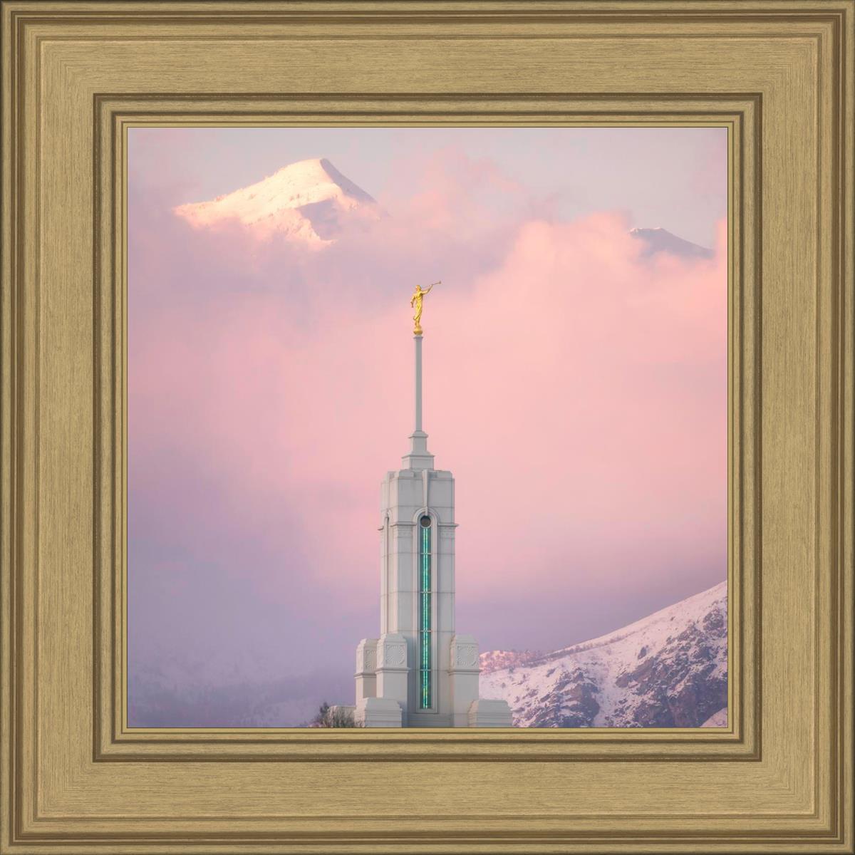Mount Timpanogos Temple Winter Peaks