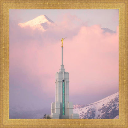 Mount Timpanogos Temple Winter Peaks