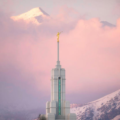 Mount Timpanogos Temple Winter Peaks