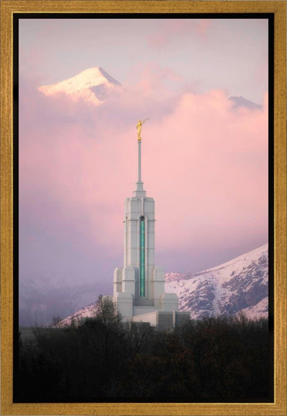 Mount Timpanogos Temple Winter Peaks