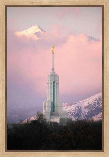 Mount Timpanogos Temple Winter Peaks