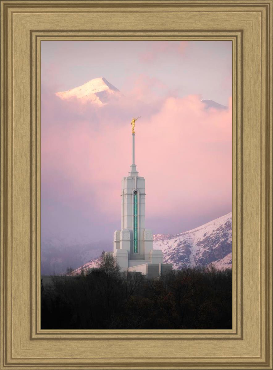 Mount Timpanogos Temple Winter Peaks