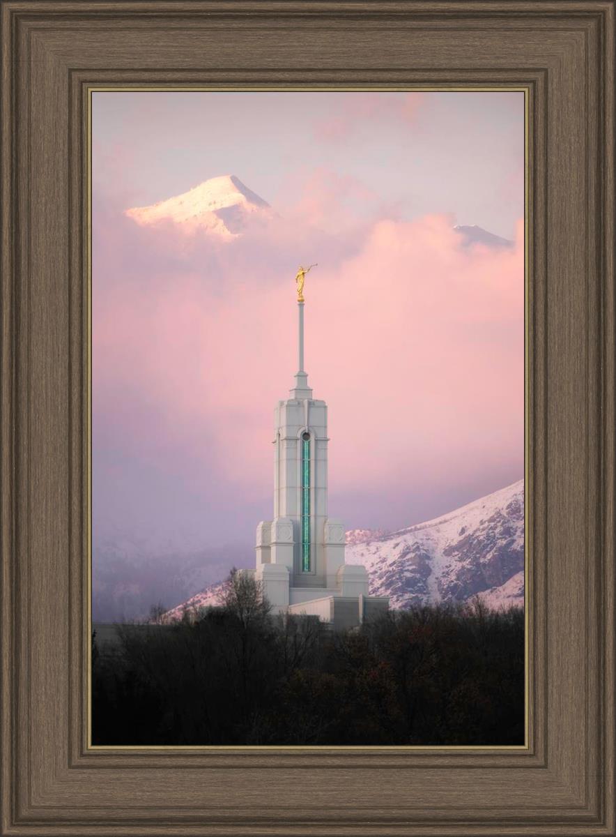 Mount Timpanogos Temple Winter Peaks