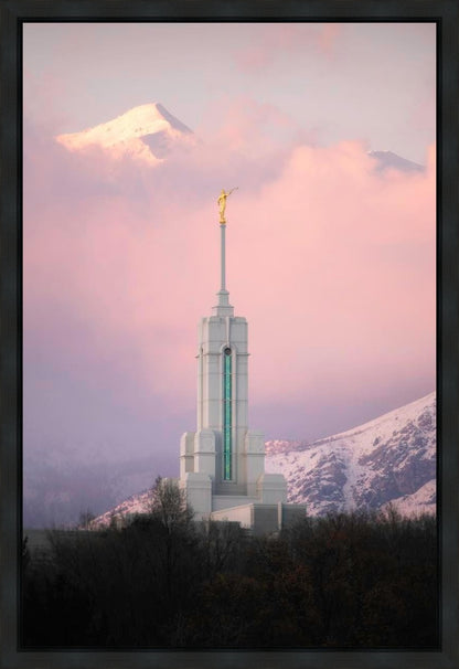 Mount Timpanogos Temple Winter Peaks