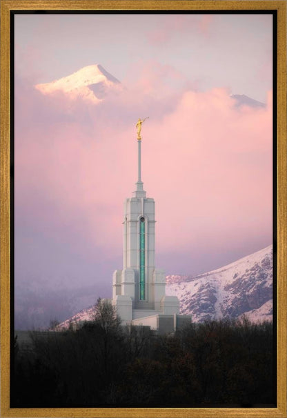 Mount Timpanogos Temple Winter Peaks