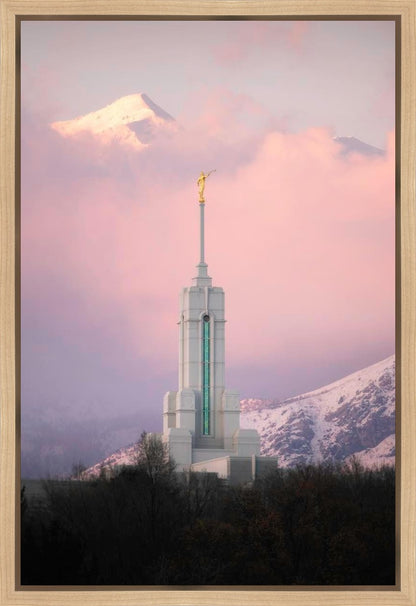 Mount Timpanogos Temple Winter Peaks