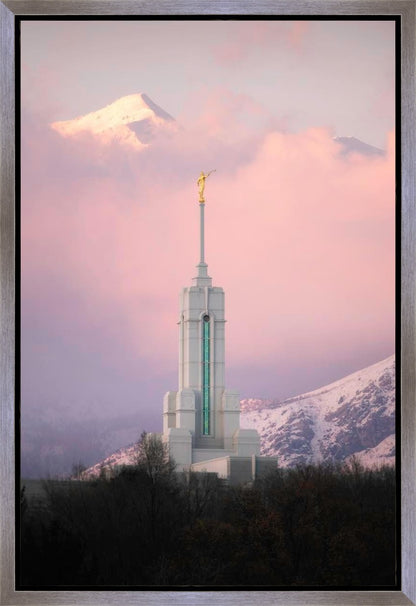 Mount Timpanogos Temple Winter Peaks