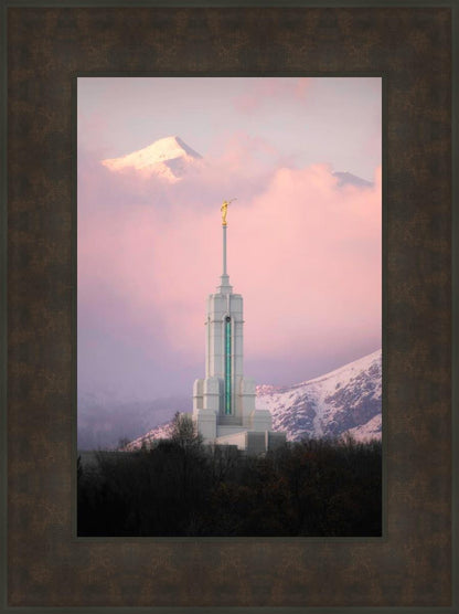 Mount Timpanogos Temple Winter Peaks