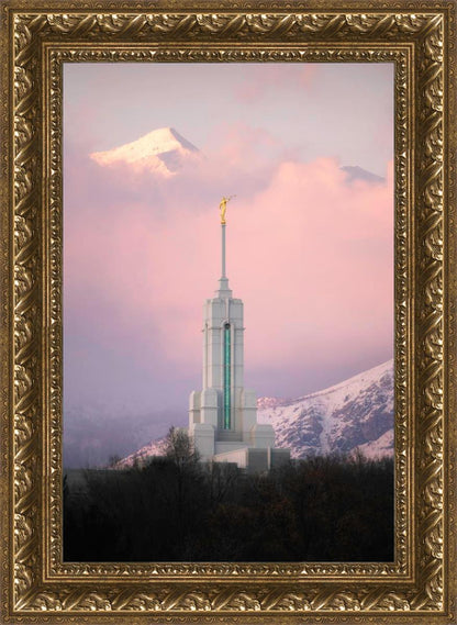 Mount Timpanogos Temple Winter Peaks