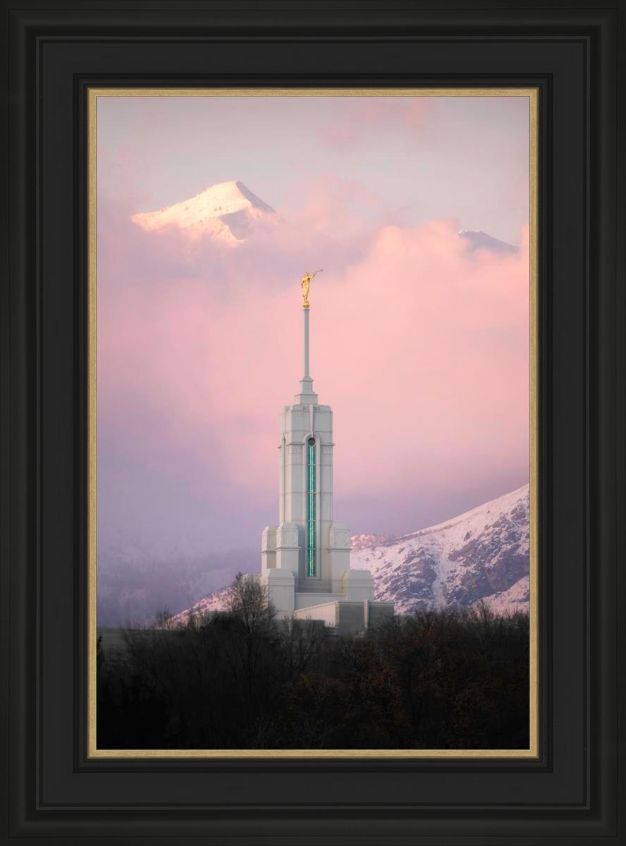 Mount Timpanogos Temple Winter Peaks