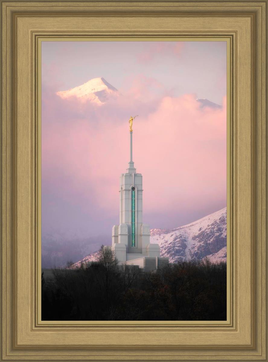 Mount Timpanogos Temple Winter Peaks