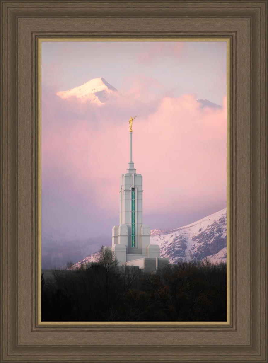 Mount Timpanogos Temple Winter Peaks