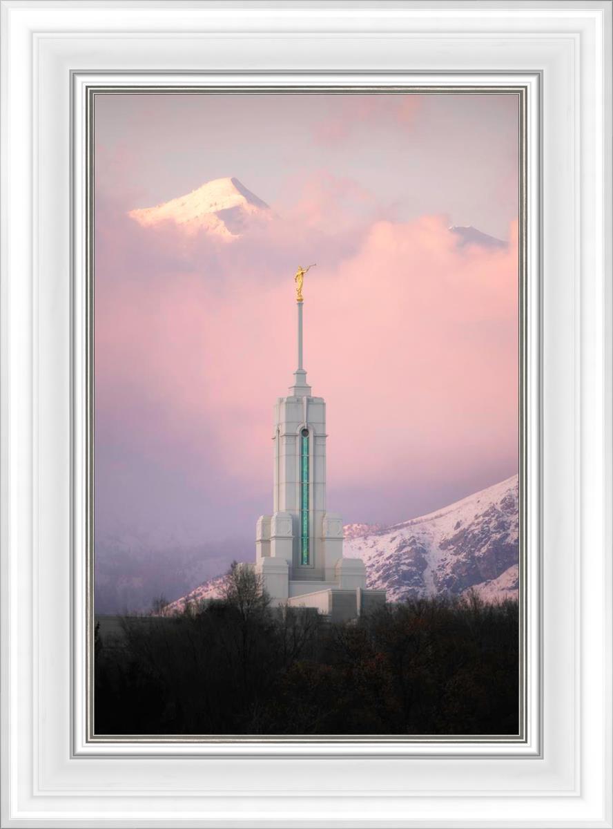Mount Timpanogos Temple Winter Peaks