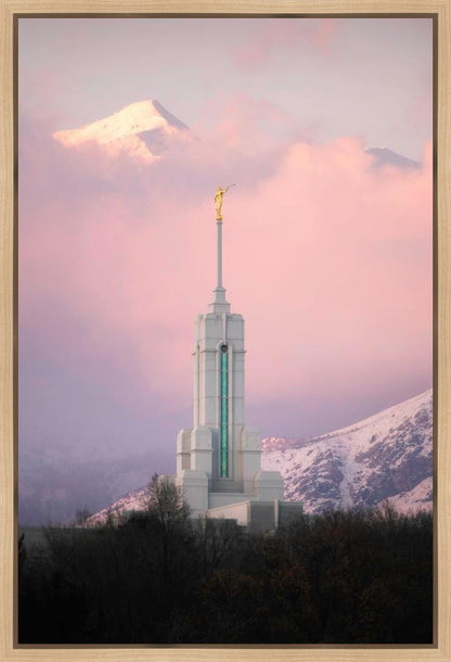 Mount Timpanogos Temple Winter Peaks