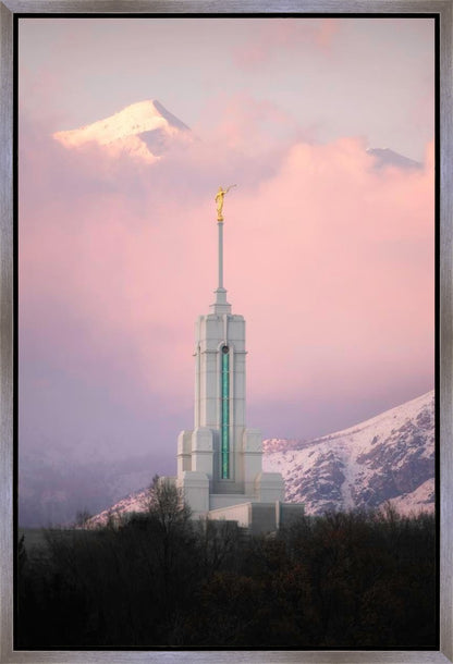 Mount Timpanogos Temple Winter Peaks