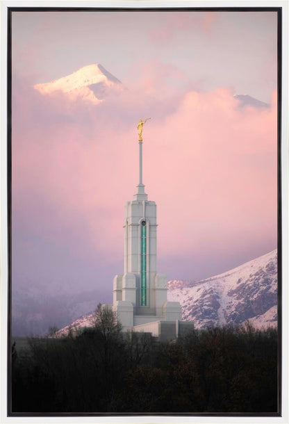 Mount Timpanogos Temple Winter Peaks