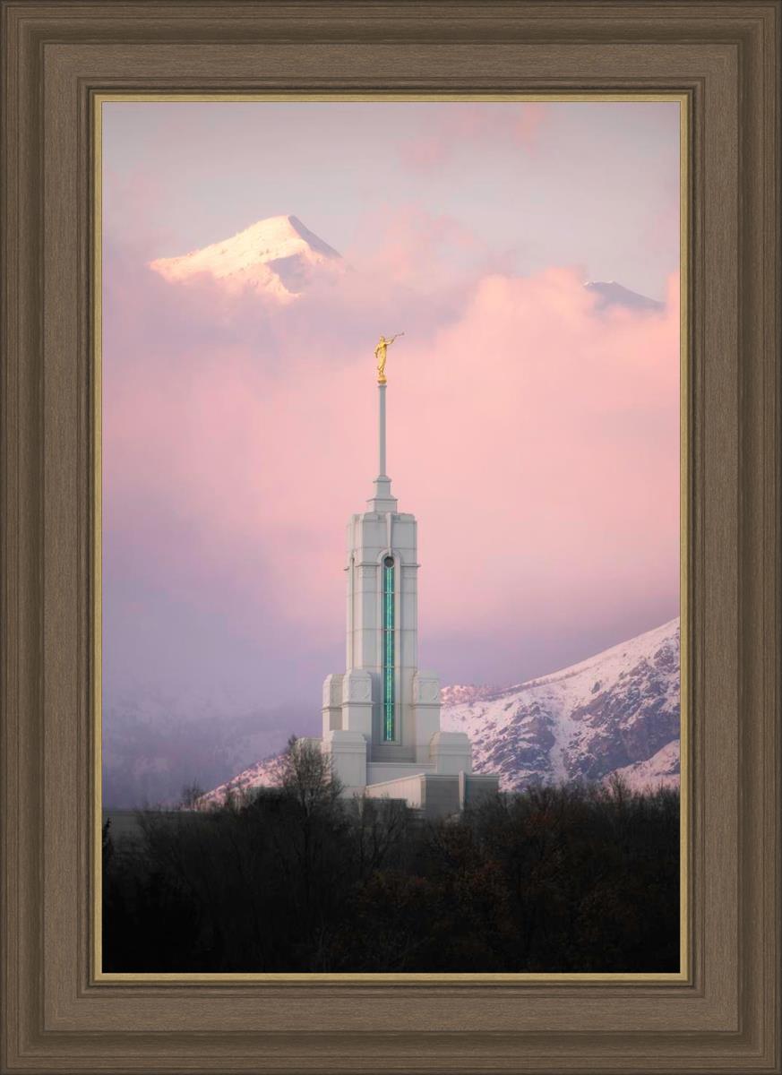 Mount Timpanogos Temple Winter Peaks