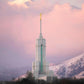 Mount Timpanogos Temple Winter Peaks
