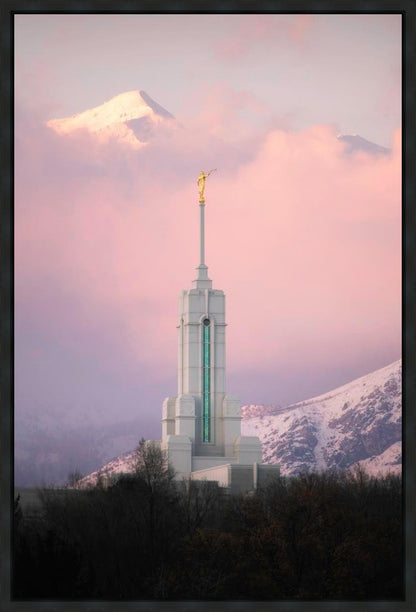 Mount Timpanogos Temple Winter Peaks