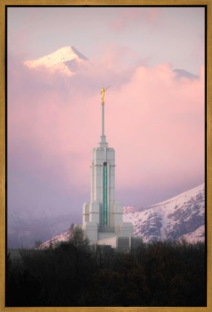 Mount Timpanogos Temple Winter Peaks