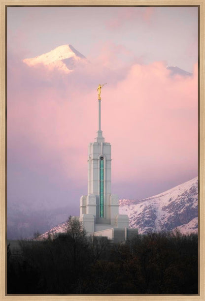 Mount Timpanogos Temple Winter Peaks