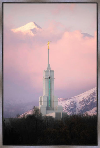 Mount Timpanogos Temple Winter Peaks