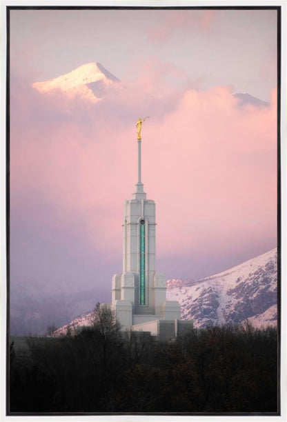 Mount Timpanogos Temple Winter Peaks