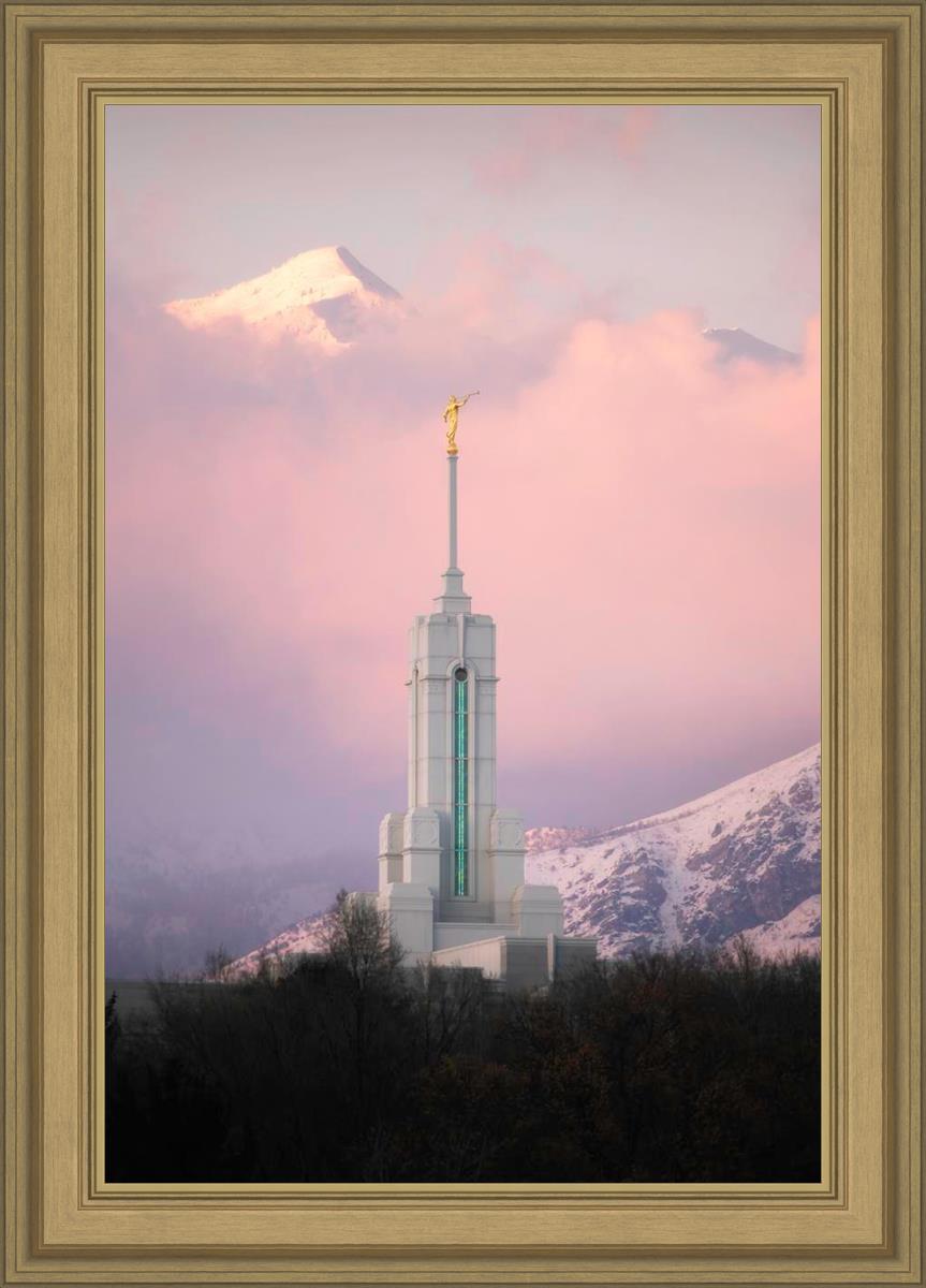 Mount Timpanogos Temple Winter Peaks