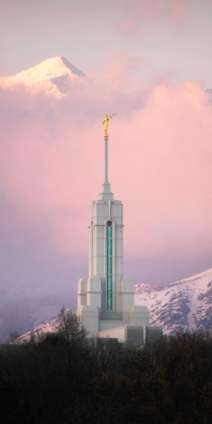 Mount Timpanogos Temple Winter Peaks