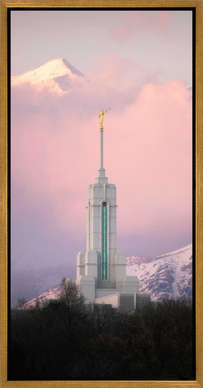 Mount Timpanogos Temple Winter Peaks