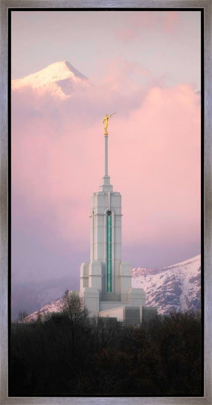 Mount Timpanogos Temple Winter Peaks