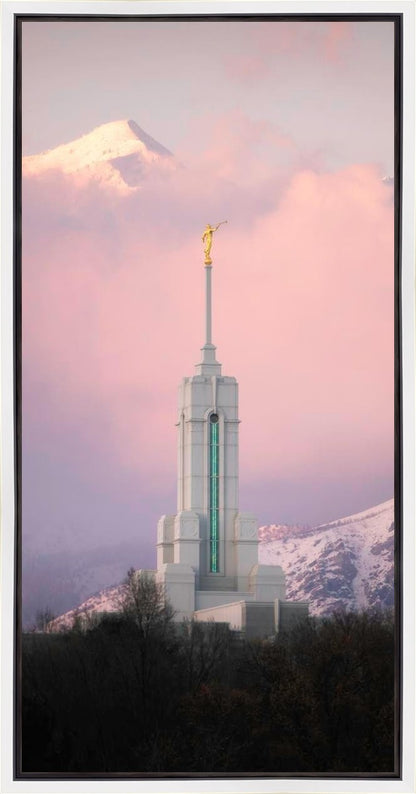 Mount Timpanogos Temple Winter Peaks