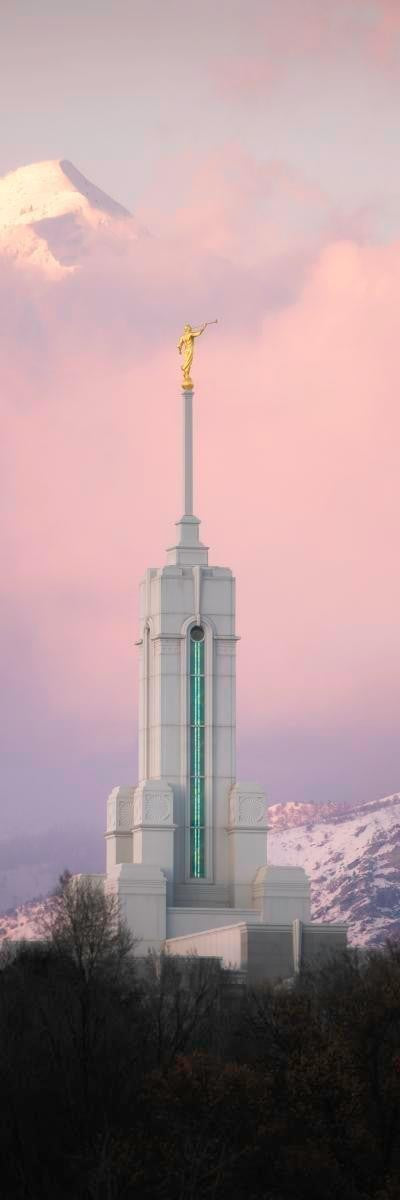Mount Timpanogos Temple Winter Peaks