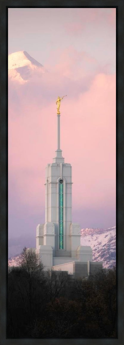 Mount Timpanogos Temple Winter Peaks
