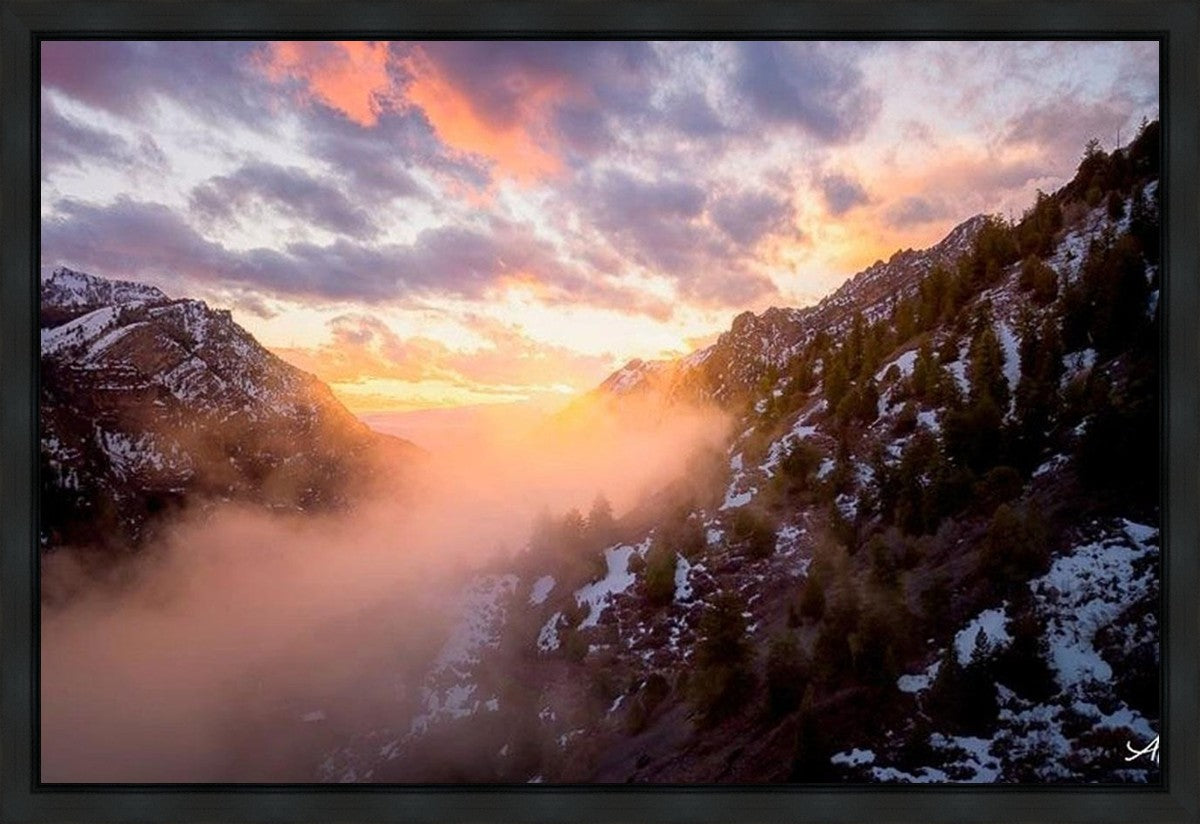 American Fork Canyon From Mutual Dell Gallery Wrap