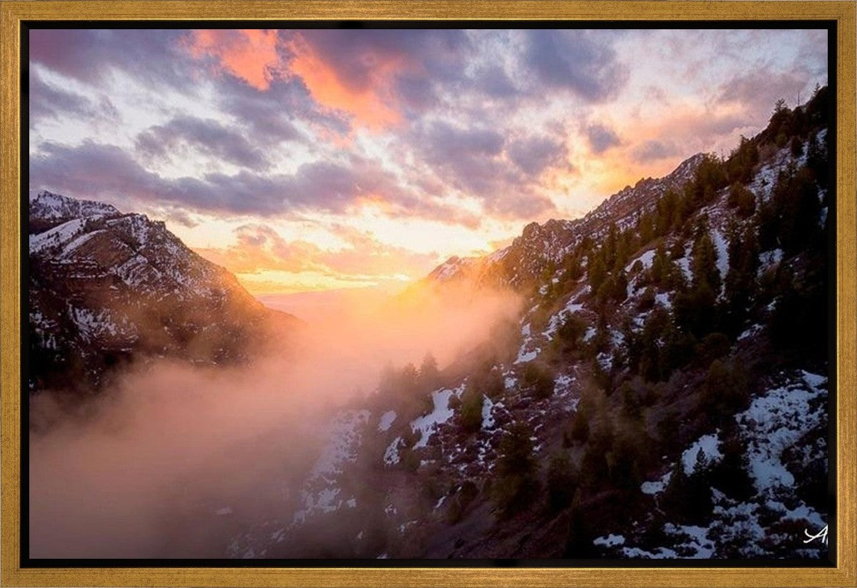American Fork Canyon From Mutual Dell Gallery Wrap