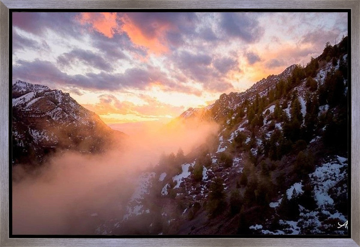 American Fork Canyon From Mutual Dell Gallery Wrap