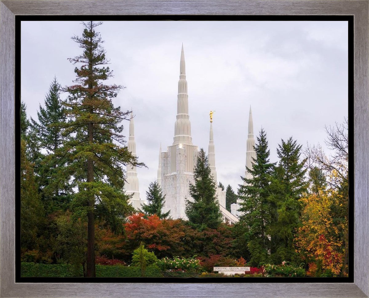 Portland Temple Forest Through The Trees Gallery Wrap