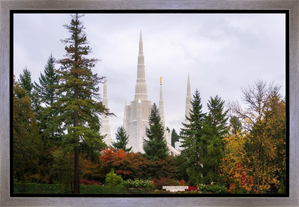 Portland Temple Forest Through The Trees Gallery Wrap