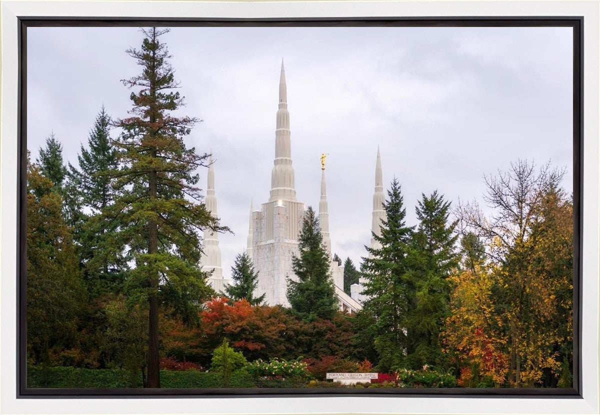 Portland Temple Forest Through The Trees Gallery Wrap