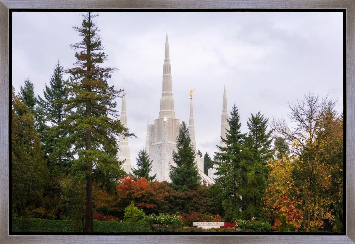 Portland Temple Forest Through The Trees Gallery Wrap